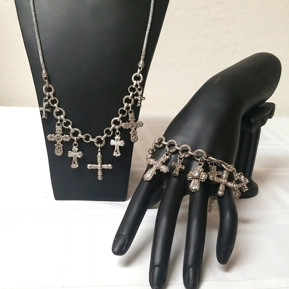 Artsan of Bali for JTV Jewelry - ARTISAN OF BALI HANDCRAFTED 925 SS CROSS CHARM SET NWOT J#22